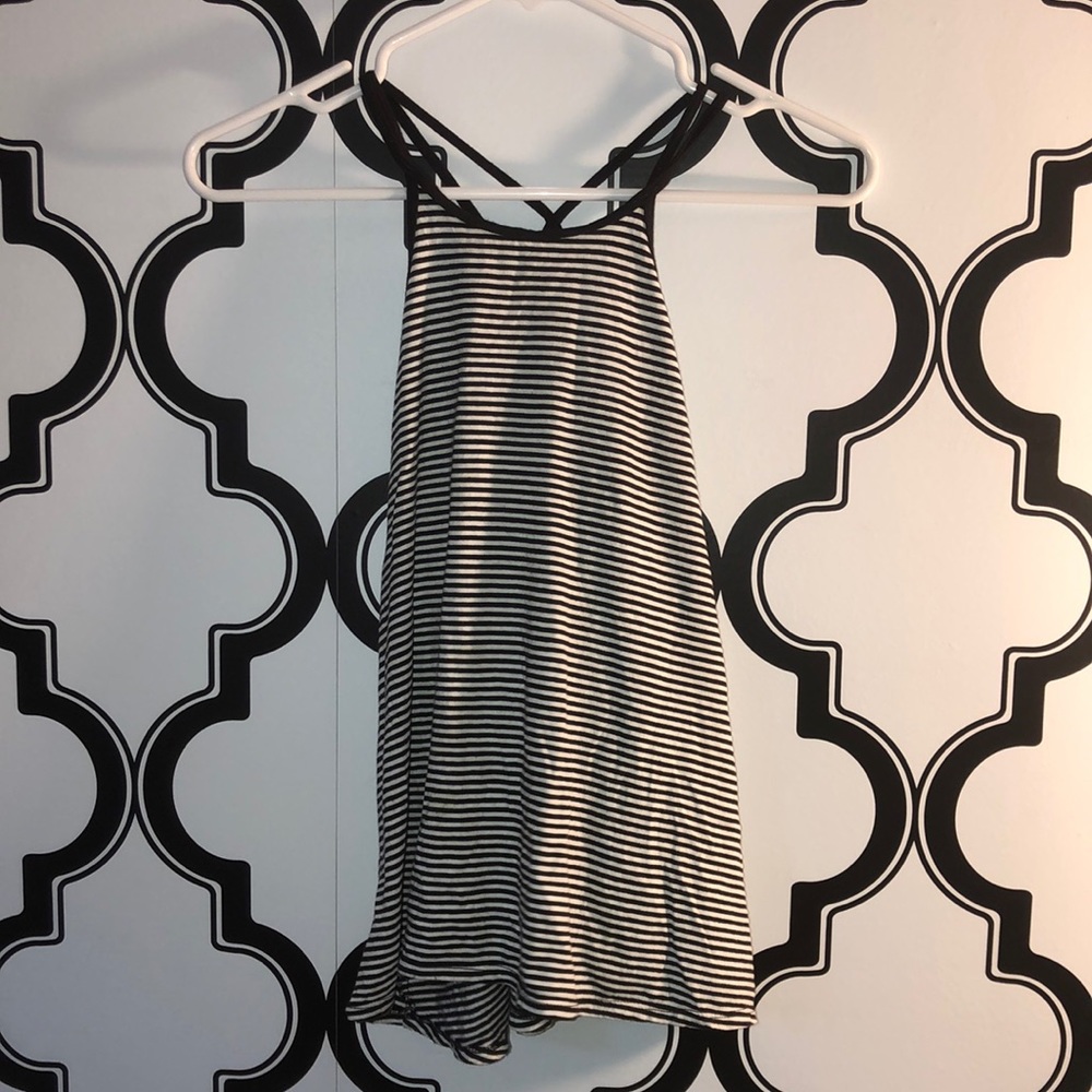 Crossed Striped Tank From Hollister